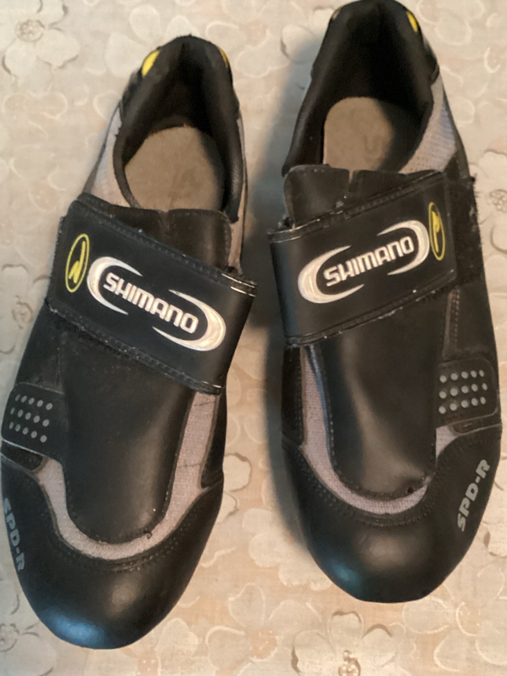Shimano Ladies Black and Gray Velcro Cycling Shoes